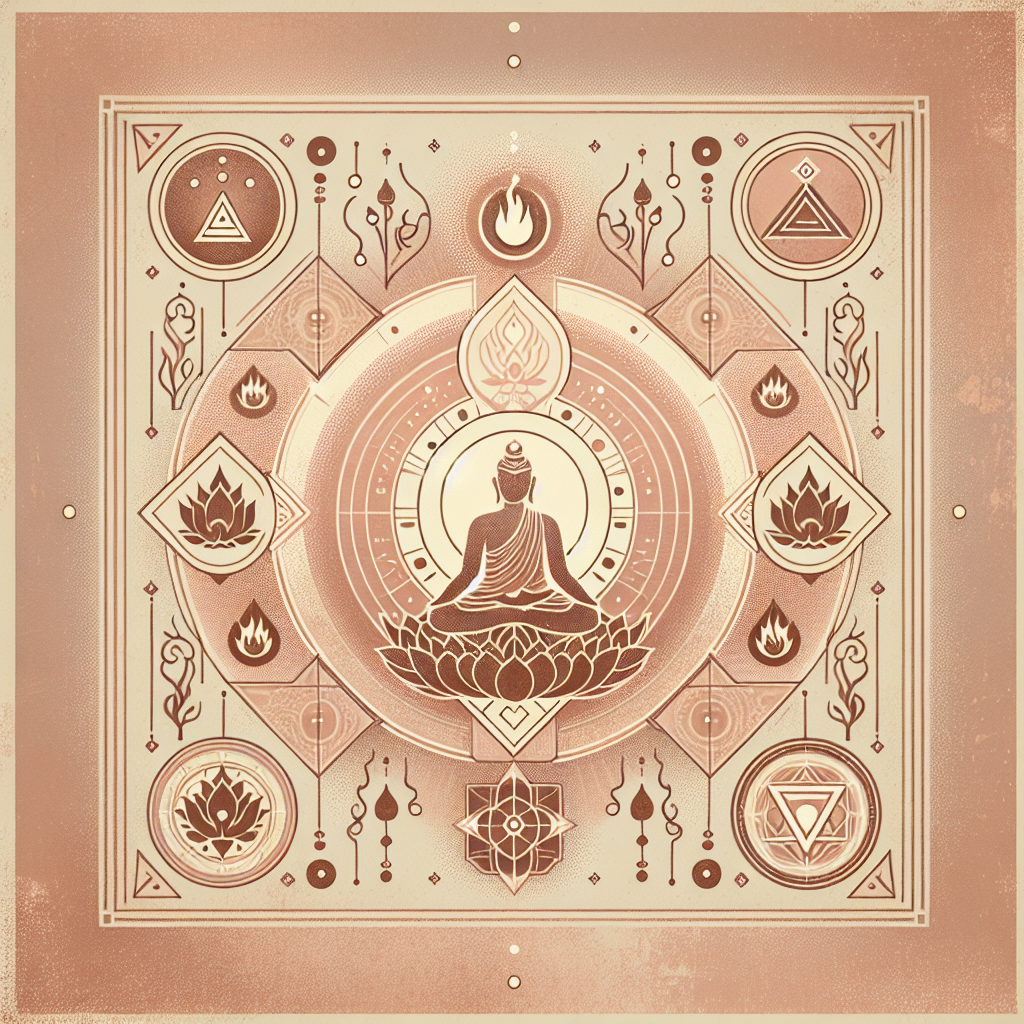 Minimalist Buddhist art